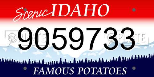 9059733 Idaho License Plate