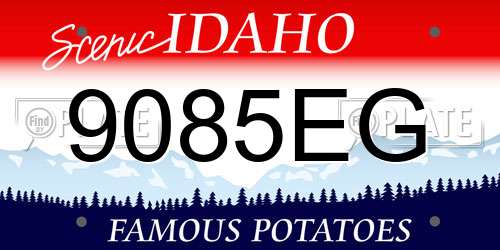 9085EG Idaho License Plate