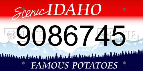 9086745 Idaho License Plate