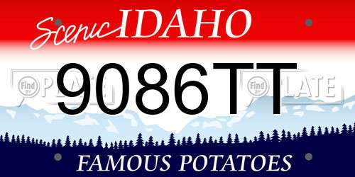 9086TT Idaho License Plate