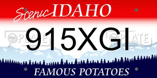915XGI Idaho License Plate