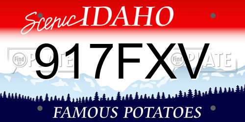 917FXV Idaho License Plate