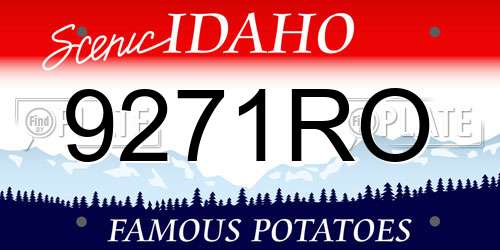 9271RO Idaho License Plate
