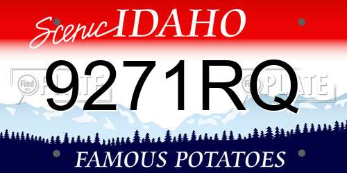 9271RQ Idaho License Plate