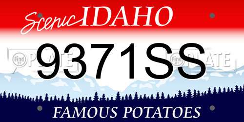 9371SS Idaho License Plate