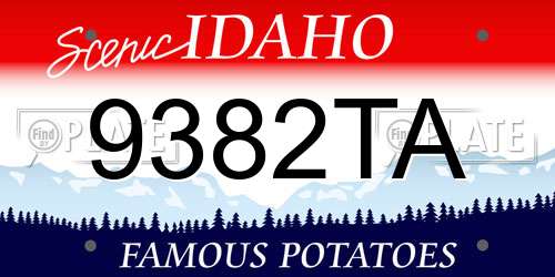 9382TA Idaho License Plate