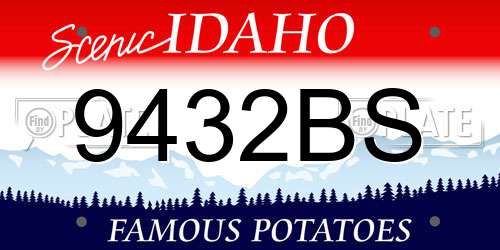 9432BS Idaho License Plate