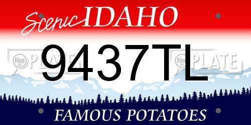9437TL Idaho License Plate