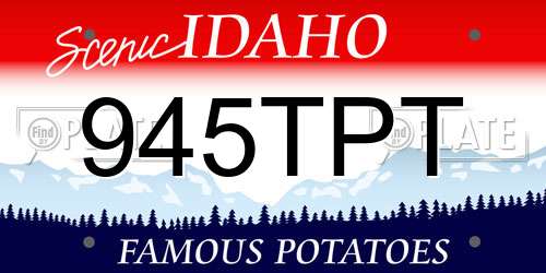 945TPT Idaho License Plate