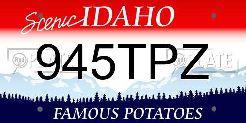 945TPZ Idaho License Plate