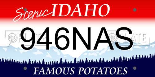 946NAS Idaho License Plate