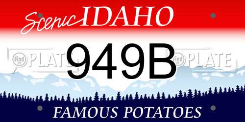 949B Idaho License Plate