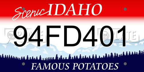 94FD401 Idaho License Plate