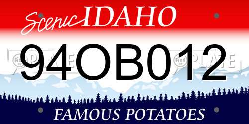 94OB012 Idaho License Plate