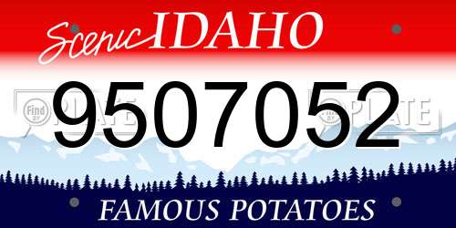 9507052 Idaho License Plate