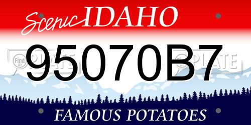 95070B7 Idaho License Plate