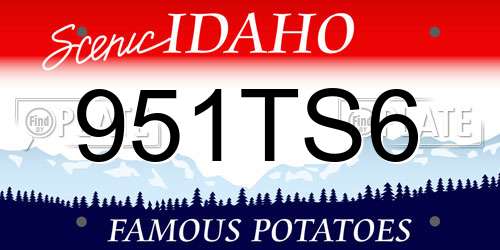 951TS6 Idaho License Plate