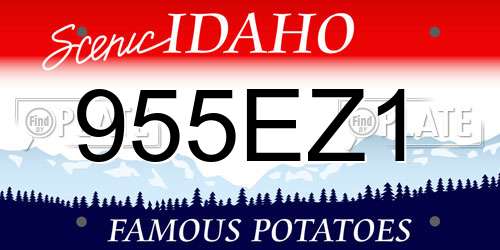 955EZ1 Idaho License Plate