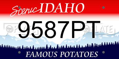 9587PT Idaho License Plate