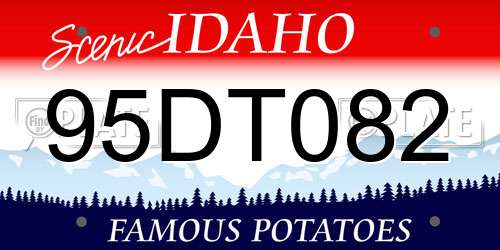 95DT082 Idaho License Plate