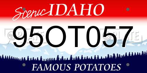 95OT057 Idaho License Plate