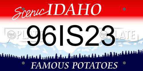 96IS23 Idaho License Plate