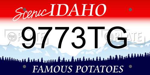 9773TG Idaho License Plate