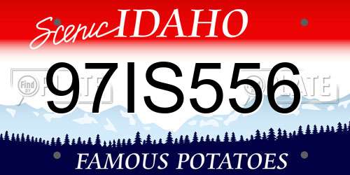 97IS556 Idaho License Plate