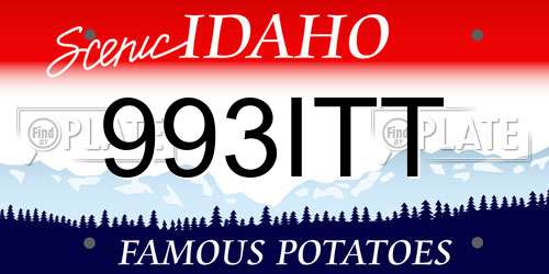 993ITT Idaho License Plate