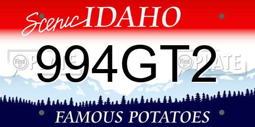 994GT2 Idaho License Plate