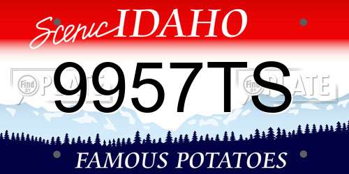 9957TS Idaho License Plate