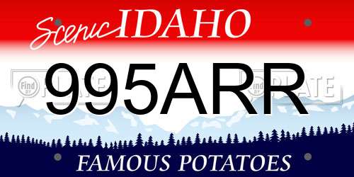 995ARR Idaho License Plate
