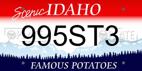 995ST3 Idaho License Plate