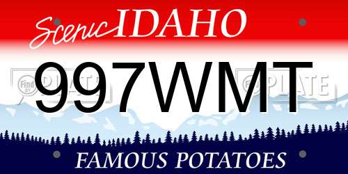997WMT Idaho License Plate