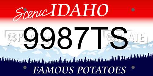 9987TS Idaho License Plate