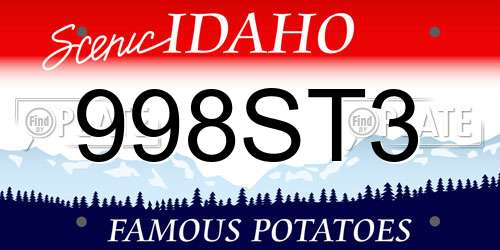 998ST3 Idaho License Plate