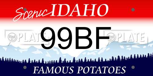 99BF Idaho License Plate