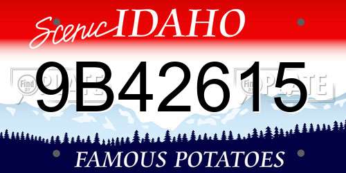 9B42615 Idaho License Plate