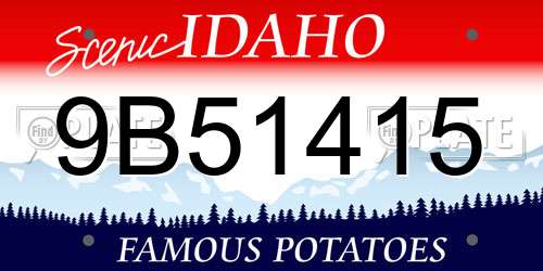 9B51415 Idaho License Plate