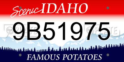 9B51975 Idaho License Plate