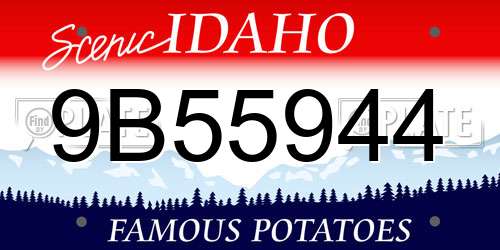 9B55944 Idaho License Plate