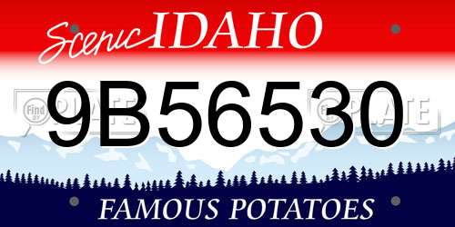 9B56530 Idaho License Plate