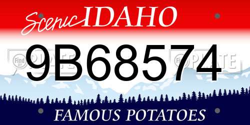 9B68574 Idaho License Plate