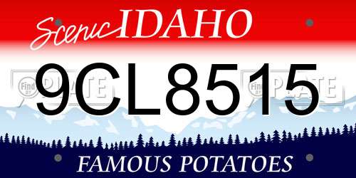 9CL8515 Idaho License Plate