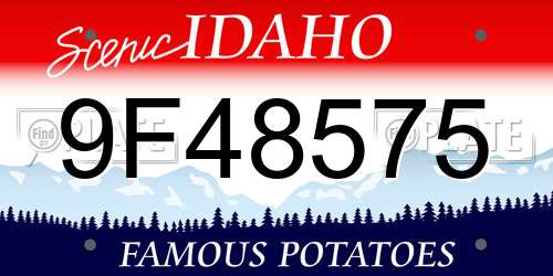 9F48575 Idaho License Plate