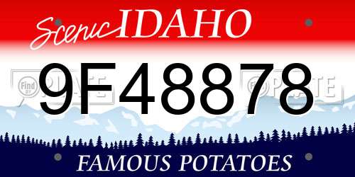 9F48878 Idaho License Plate