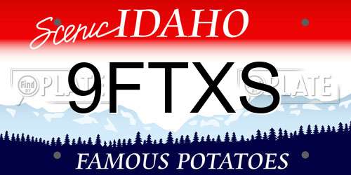 9FTXS Idaho License Plate