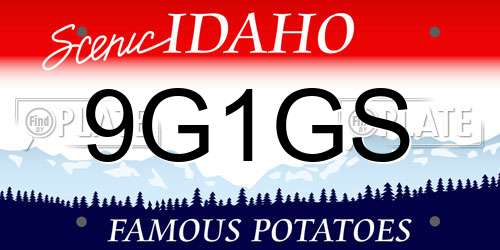 9G1GS Idaho License Plate