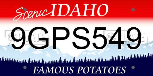 9GPS549 Idaho License Plate