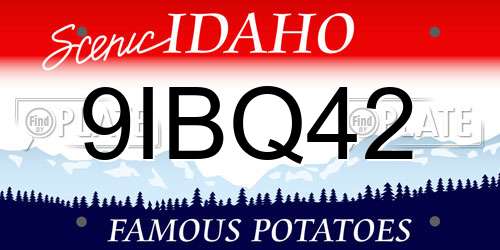 9IBQ42 Idaho License Plate